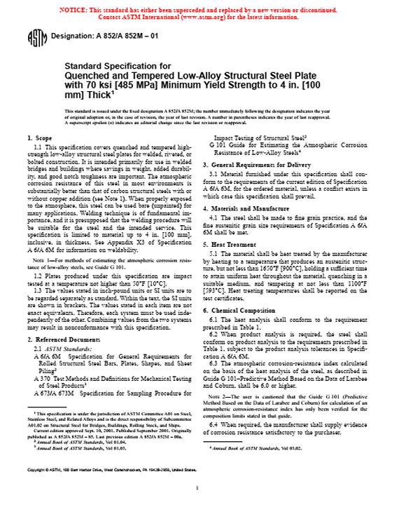 ASTM A852