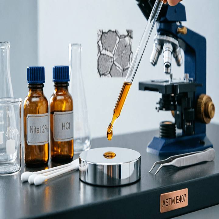 استاندارد محلول های اچ میکرو (ASTM E 407)