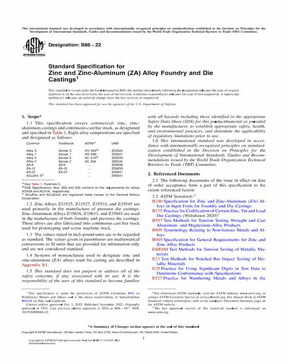 ASTM B86